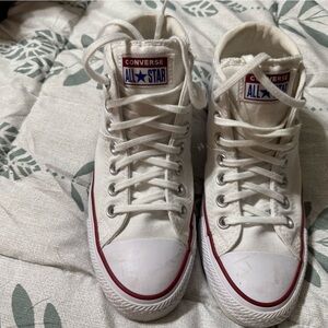 Converse All Star White Canvas High-Tops